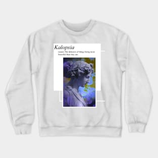 Aesthetics, darkness, gothic, romantic, moon, dark academia, love, romantic, statue, vintage, retro, artistic, artsy, classy, butterfly, flowers, floral Crewneck Sweatshirt